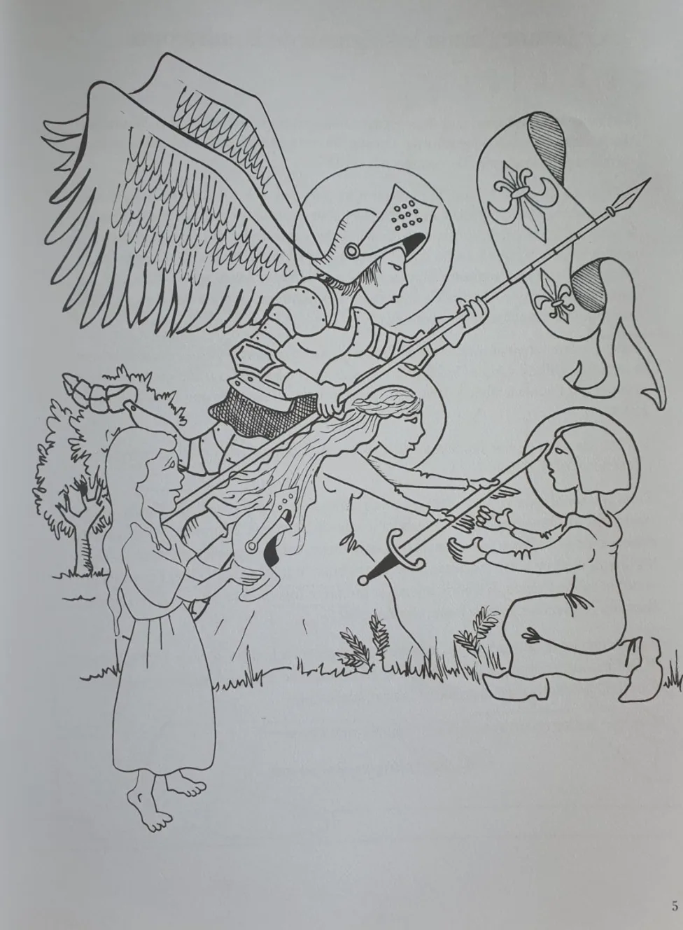 Sainte Jeanne d’Arc, album à lire et à colorier
