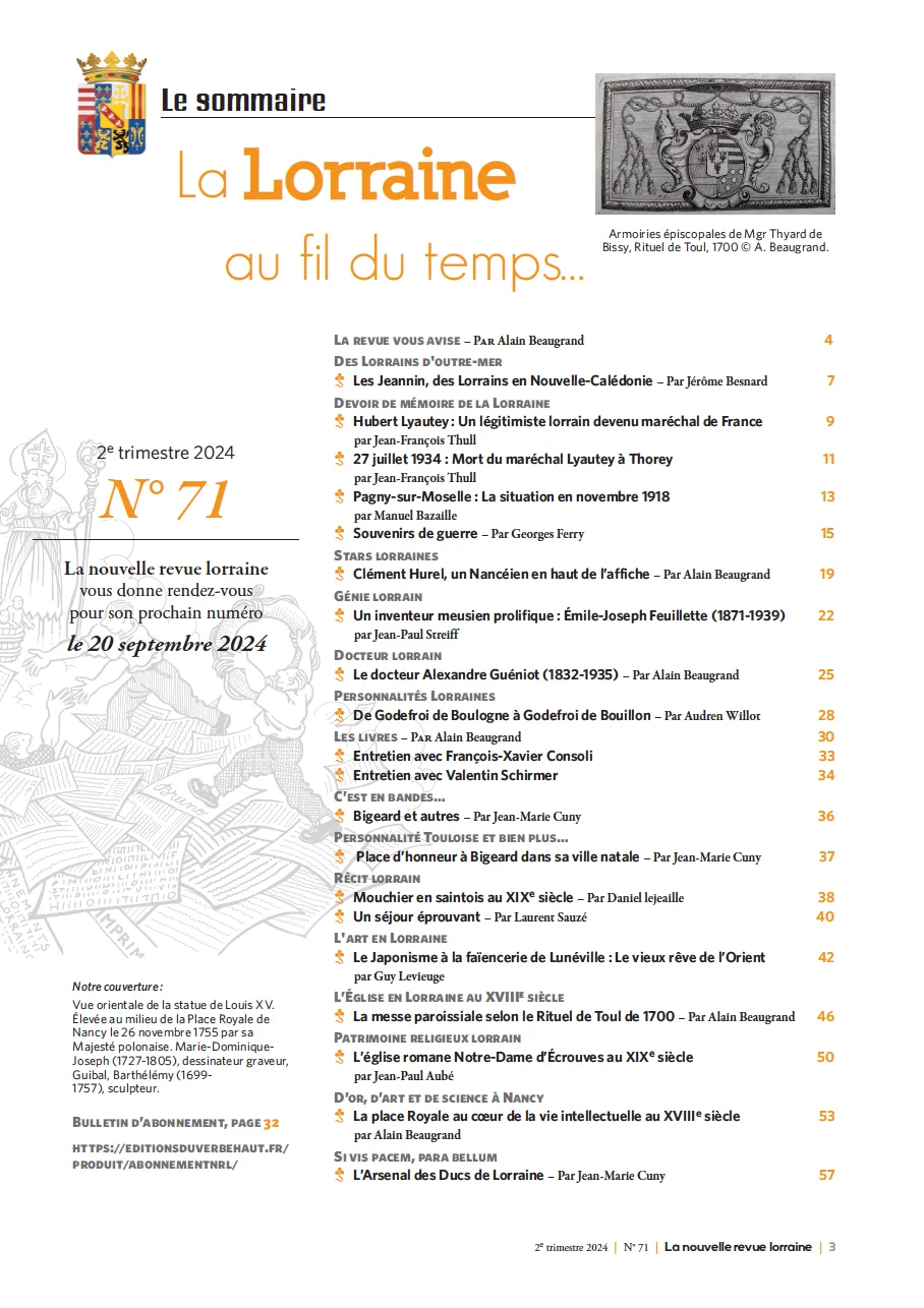La Nouvelle Revue Lorraine, numéro 71