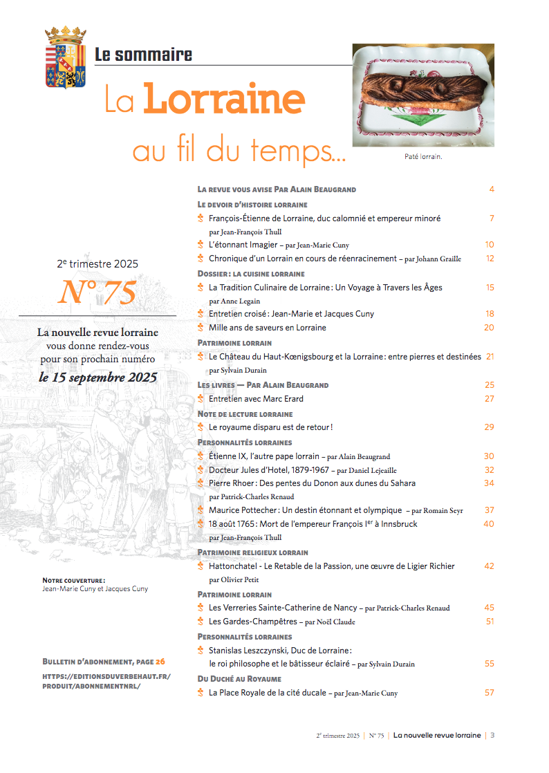 La Nouvelle Revue Lorraine, numéro 75