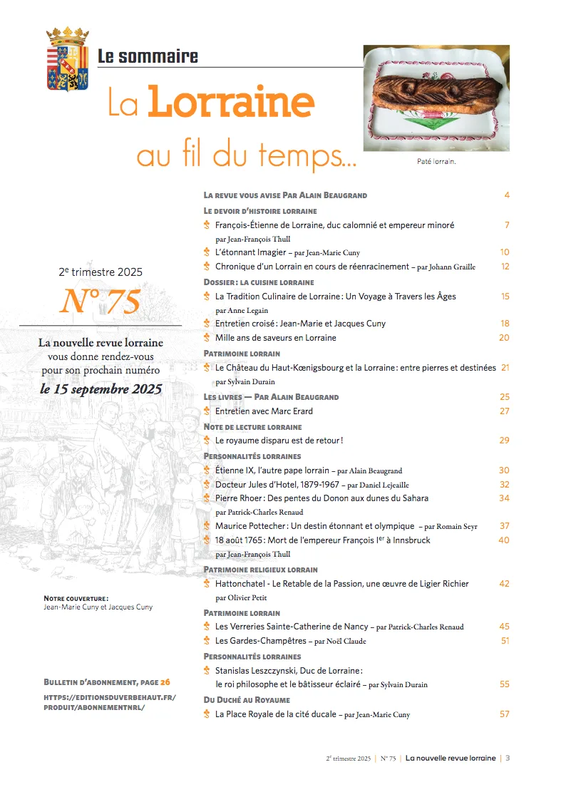 La Nouvelle Revue Lorraine, numéro 75