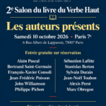 Billet d'entrée – 2e Salon du livre du Verbe Haut (10 octobre 2026)