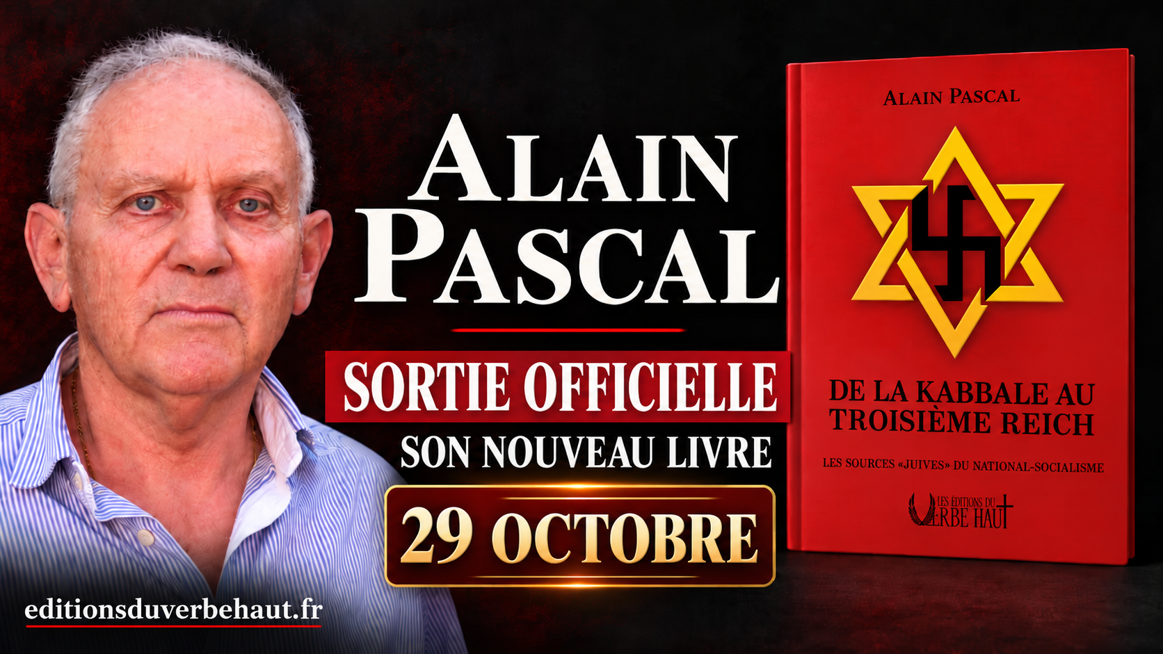 Affiche promotionnelle du livre d’Alain Pascal